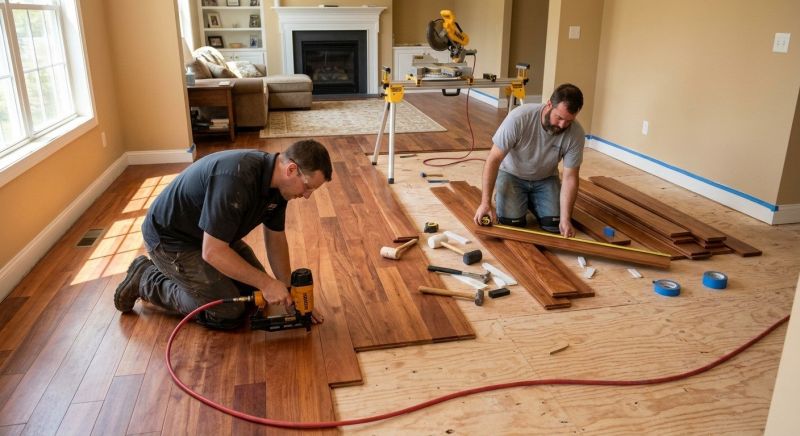 Cherry Floor Installation in Arnold, MD