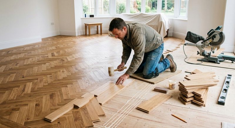 Hickory Floor Installation in Baltimore County, MD