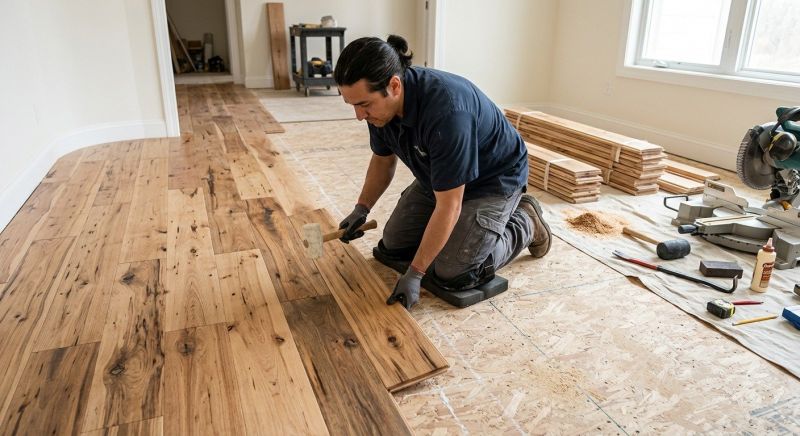 Hickory Floor Installation in Baltimore County, MD