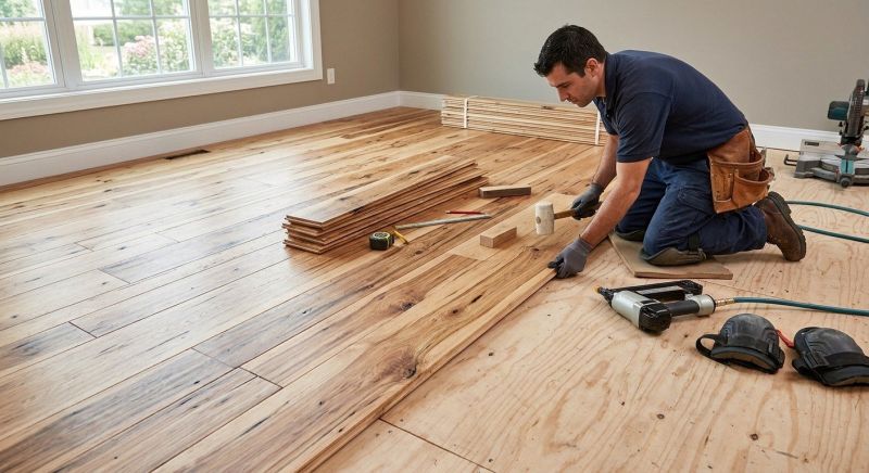 Hickory Floor Installation in Baltimore County, MD