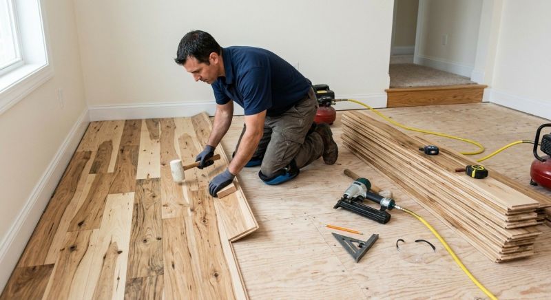 Hickory Floor Installation in Baltimore County, MD