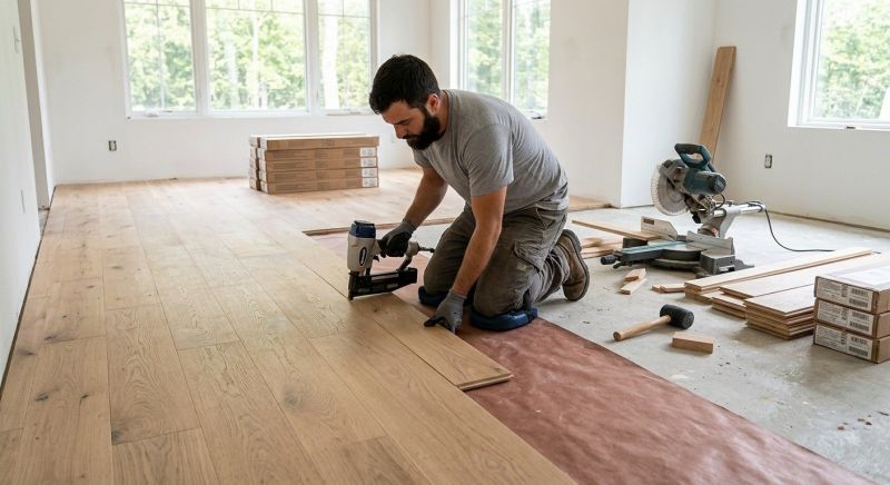 Oak Floor Installation in Aberdeen Proving Ground, MD