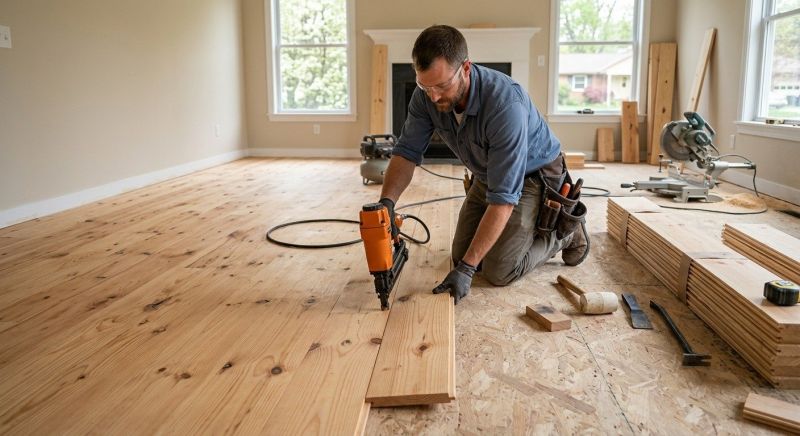 Pine Floor Installation in Baltimore County, MD
