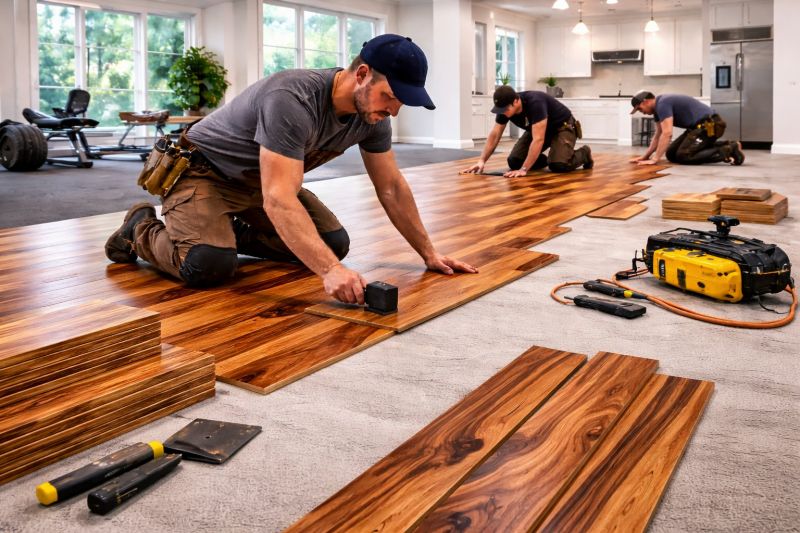 Teak Flooring Installation in Baltimore County, MD