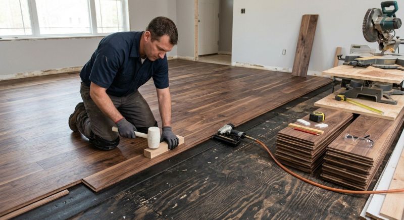 Walnut Flooring Installation in Baltimore County, MD