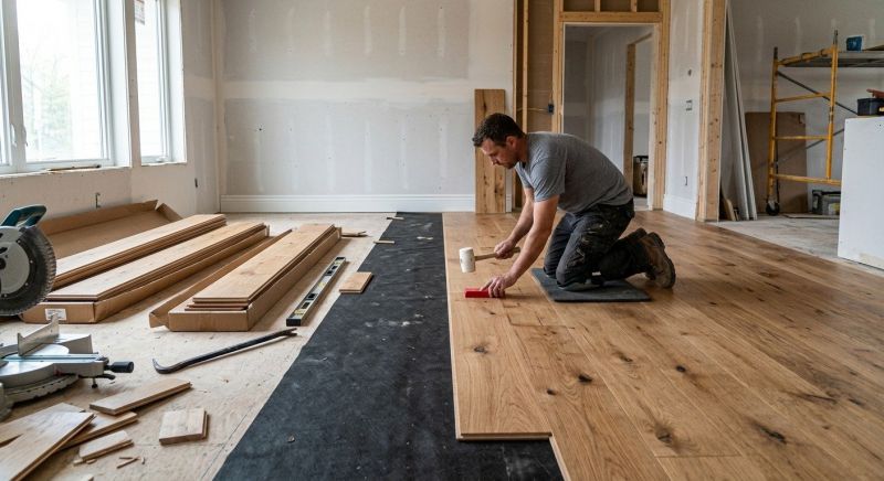 Wide Plank Floor Installation in Baltimore County, MD